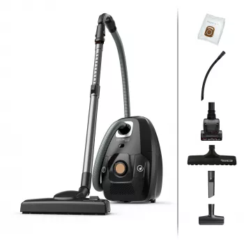 Cylinder vacuum ROWENTA Green Force Effitech RO6189 — 400 W, 4.5 L dust bag, HEPA, dry cleaning