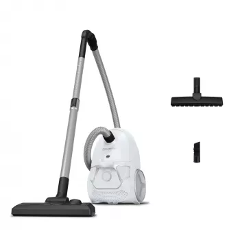 Drum vacuum ROWENTA Compact Power RO3957EA — 900 W, dry cleaning, 3 L combi dust container, hygiene filter, white