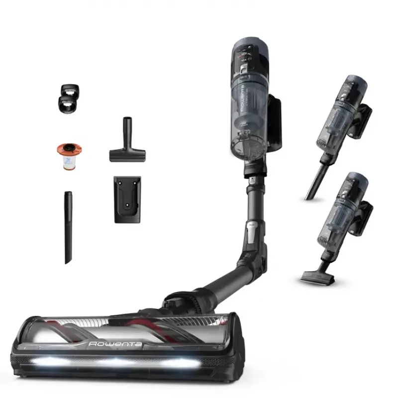Rowenta X-Force Flex 14.80 RH9B36WV stick vacuum/electric broom 2-in-1 stick vacuum Battery Dry Bagless 0.65 L 670 W Black, Blue