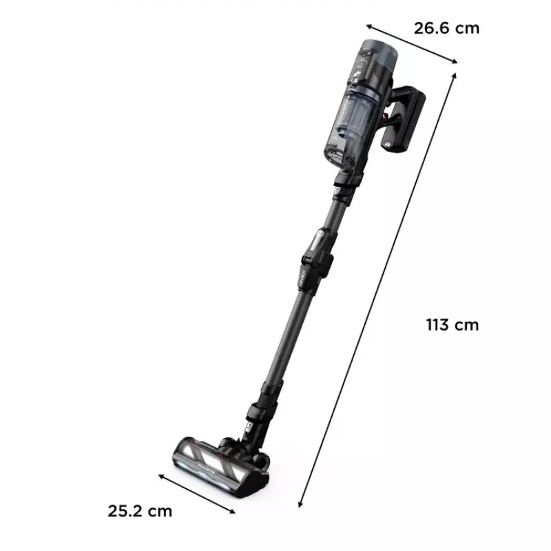 Rowenta X-Force Flex 14.80 RH9B36WV stick vacuum/electric broom 2-in-1 stick vacuum Battery Dry Bagless 0.65 L 670 W Black, Blue