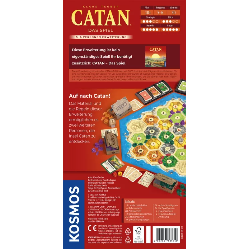 Kosmos CATAN 90 min Card Game Strategy