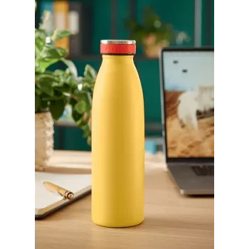 Leitz Cosy Insulated Water Bottle 500 ml, Yellow, Stainless steel, 68 mm, 68 mm, 235 mm, 280 g