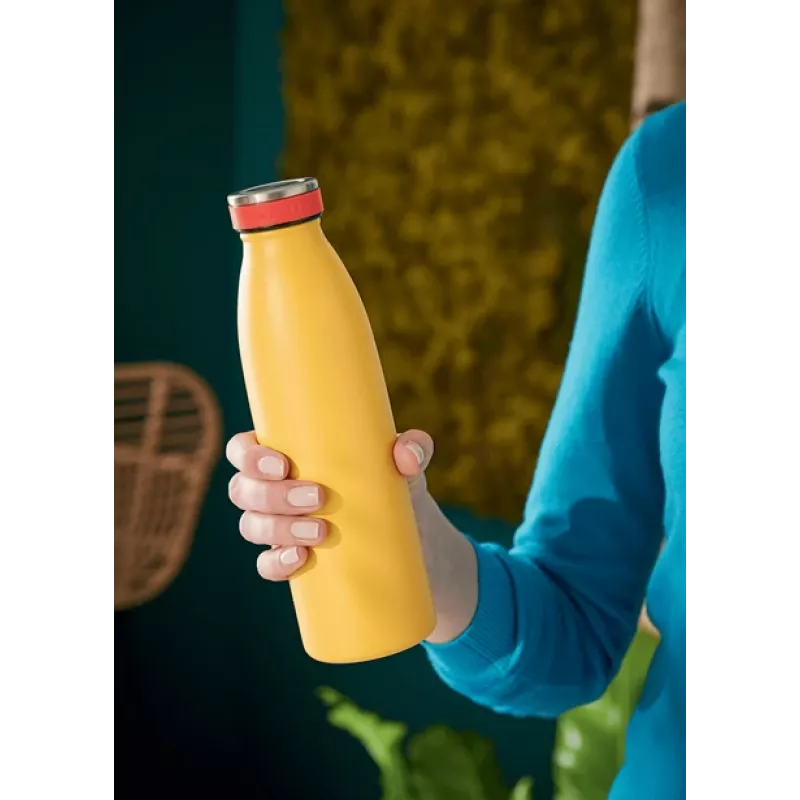 Leitz Cosy Insulated Water Bottle 500 ml, Yellow, Stainless steel, 68 mm, 68 mm, 235 mm, 280 g