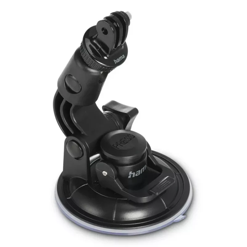 HAMA Suction Cup Holder for Action Cams Universal Car Tripod 3D Ø90 mm, max load 0.3 kg, height 5–11 cm