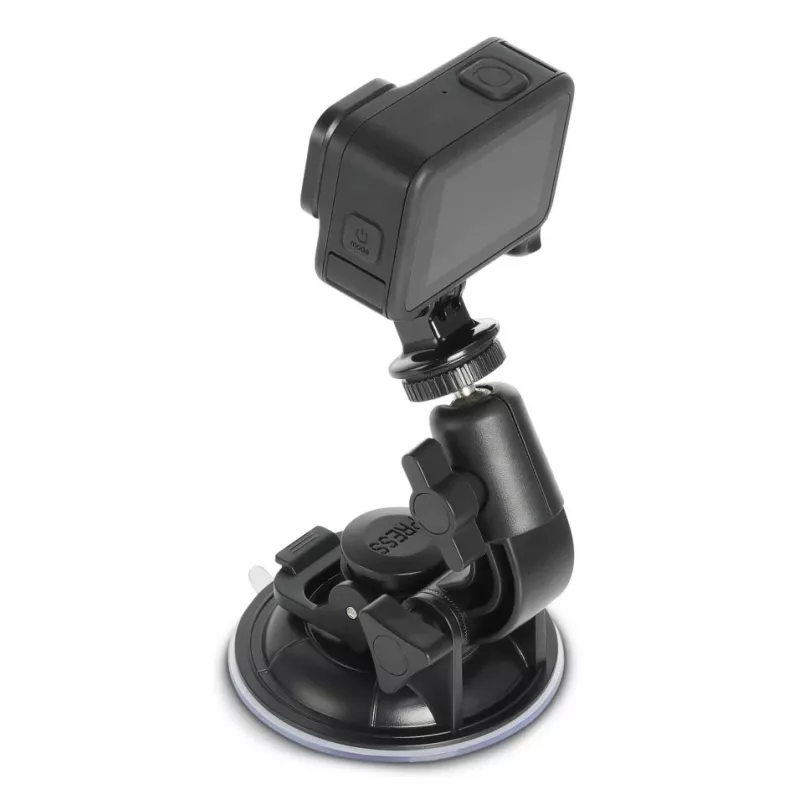HAMA Suction Cup Holder for Action Cams Universal Car Tripod 3D Ø90 mm, max load 0.3 kg, height 5–11 cm