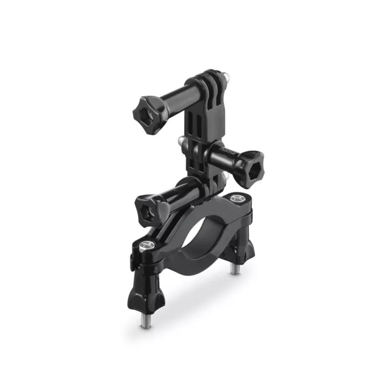 HAMA Passive Holder for Action Camera — Large, Black, for Bikes and Outdoor (fits tubes 2.5–6.2 cm)