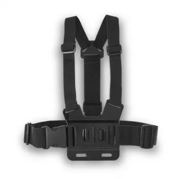 Camera chest harness HAMA 00004567 for action cameras (GoPro compatible), black, adjustable chest mount