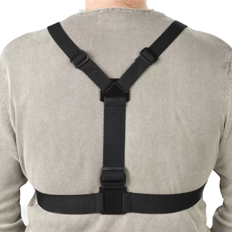 Camera chest harness HAMA 00004567 for action cameras (GoPro compatible), black, adjustable chest mount