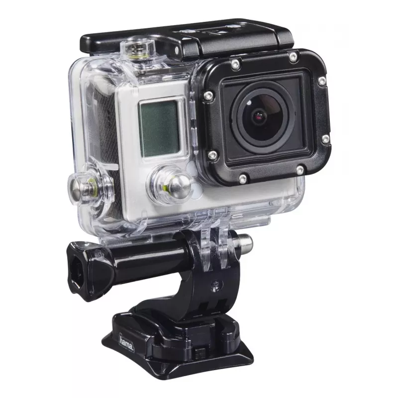 HAMA passive holder for action camera 00004569 — black, car and helmet mounting