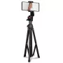 Tripod Hama Rotary Smartphone II for Smartphone and Digital Camera, 3‑leg, Max Load 1 kg, Height 41.5–150 cm, Black