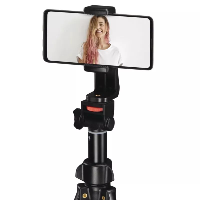 Tripod Hama Rotary Smartphone II for Smartphone and Digital Camera, 3‑leg, Max Load 1 kg, Height 41.5–150 cm, Black