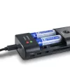 Battery charger HAMA 00081390 for digital camera batteries — USB, Li‑Ion and NiMH compatible, 5V input