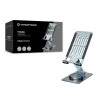 Foldable Swivel Phone Stand CONCEPTRONIC THANA08G, 360° Rotating Base, Adjustable Height, Silver