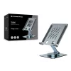 Multimedia Tablet Stand CONCEPTRONIC THANA09G — foldable swivel stand, 360° rotating base, adjustable height, grey, 150×110×40 mm