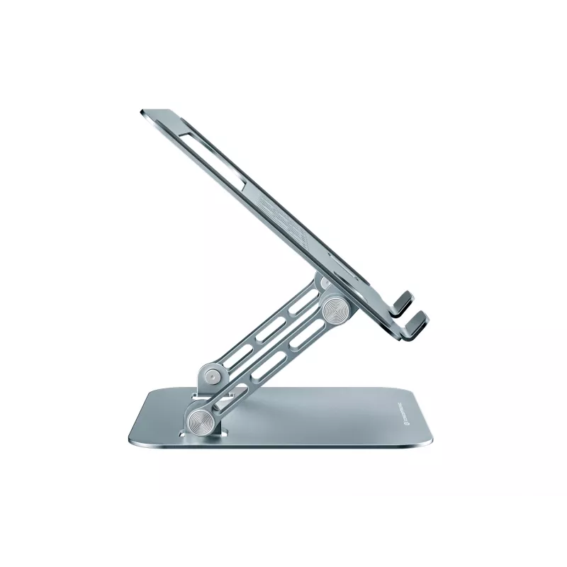 Laptop stand CONCEPTRONIC THANA10G — foldable aluminium, adjustable height, grey, 240×220×50 mm