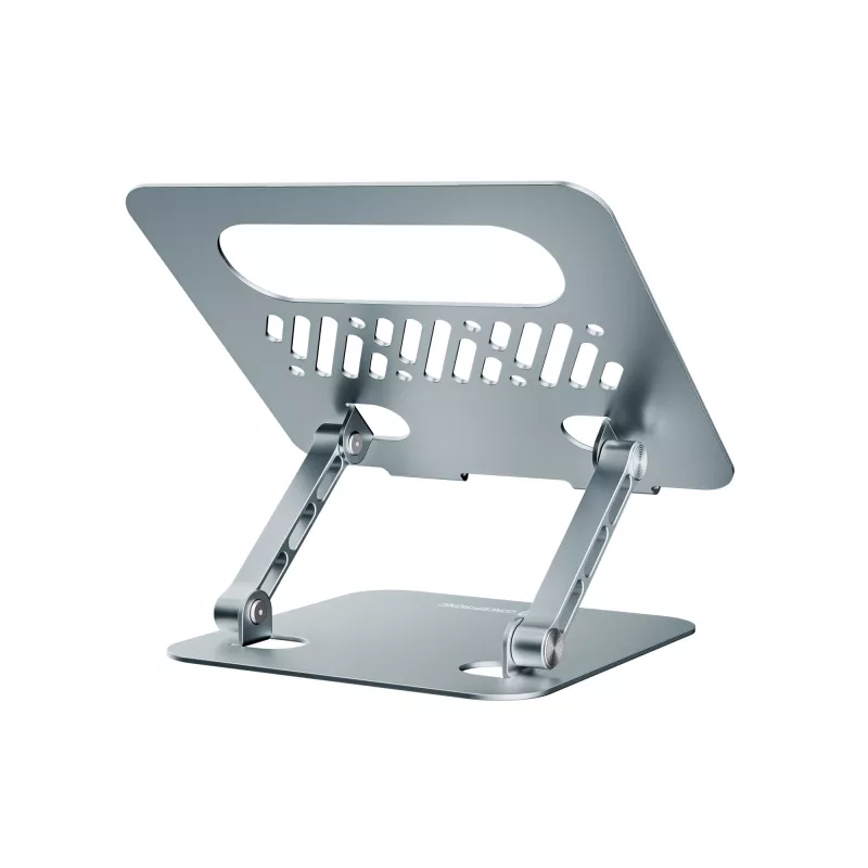 Laptop stand CONCEPTRONIC THANA10G — foldable aluminium, adjustable height, grey, 240×220×50 mm