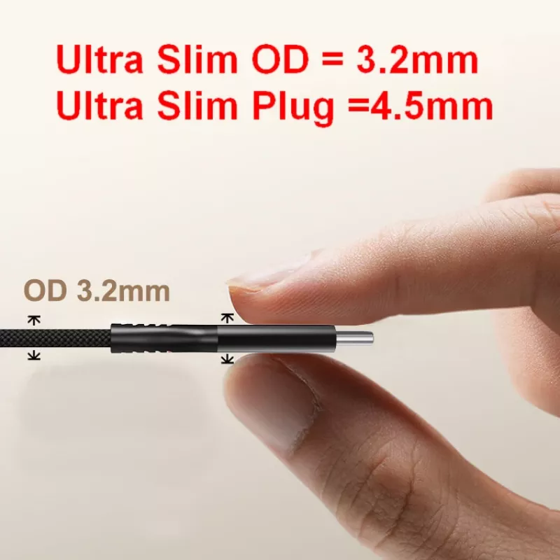 Equip USB 4 Ultra Slim C to C Cable, 1.2m, PD240W, 4K/60Hz, 40Gbps, Black