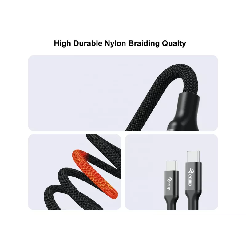USB-C to 2x USB-C Y-Charging Cable EQUIP 1.5m PD 140W, USB 2.0, Black