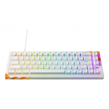Mechanical Gaming Keyboard Cherry K5 Pro TMR Compact 65% QWERTY US, Wired USB, RGB, Orange/White