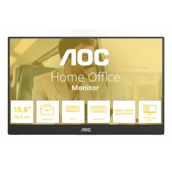 AOC 16T20E2 portable TV/monitor Portable monitor Black 39.6 cm (15.6 inch) LED 1920 x 1080 pixels