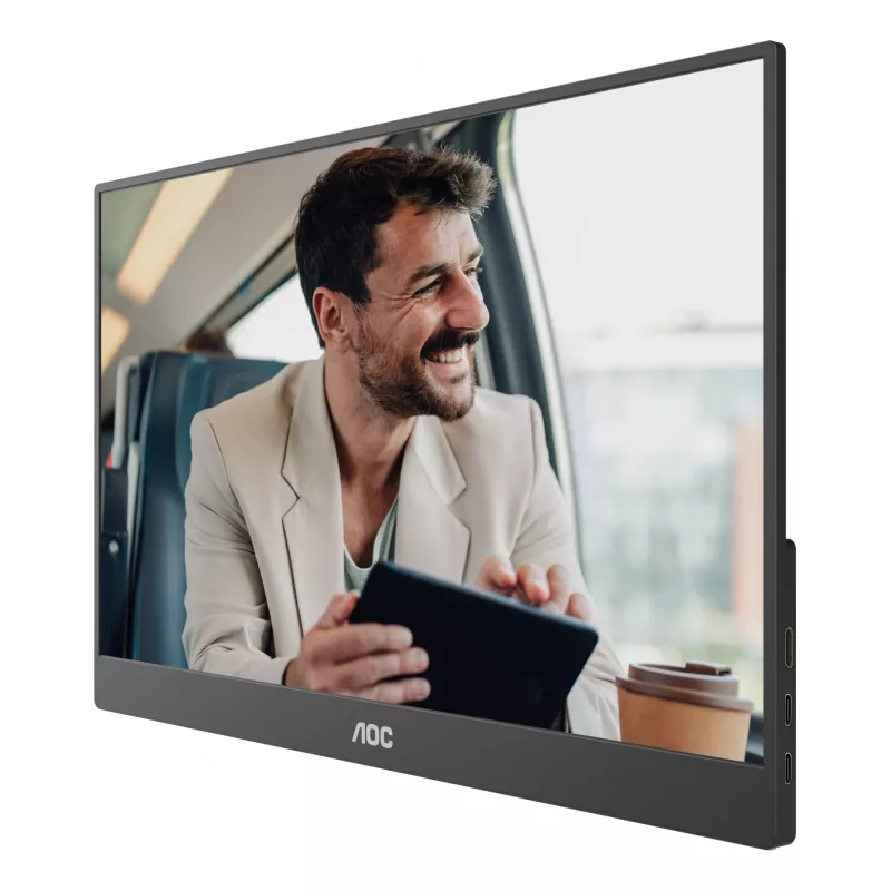 AOC 16T20E2 portable TV/monitor Portable monitor Black 39.6 cm (15.6 inch) LED 1920 x 1080 pixels