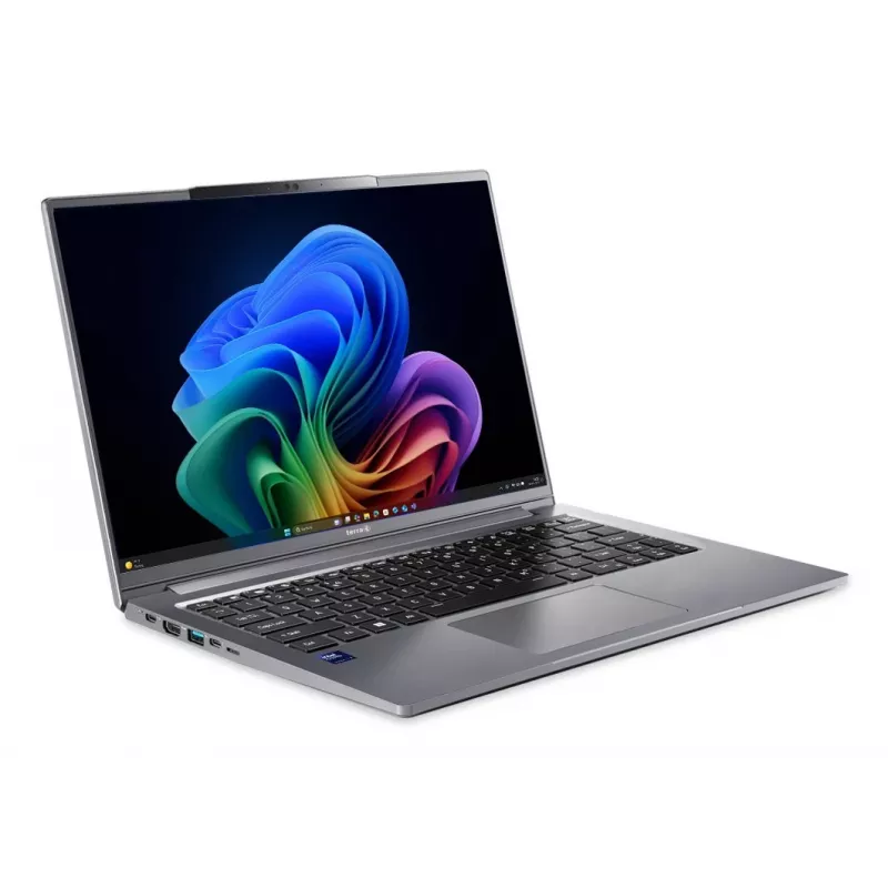 TERRA Mobile 1471L Copilot+ PC Intel Core Ultra 7 258V Laptop 35.6 cm (14 inch) WUXGA 32 GB DDR5-SDRAM 1 TB SSD Wi-Fi 7 (802.11be) Windows 11 Pro German Grey