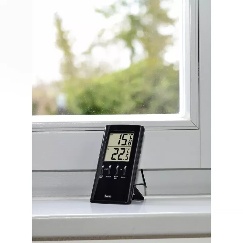 Hama T-350 Electronic environment thermometer Indoor Black