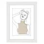 Single picture frame Hama Copenhagen White Glass MDF 220mm