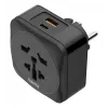 Hama 00223460 power plug adapter Type E/F hybrid Universal Black