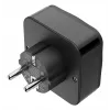 Hama 00223460 power plug adapter Type E/F hybrid Universal Black