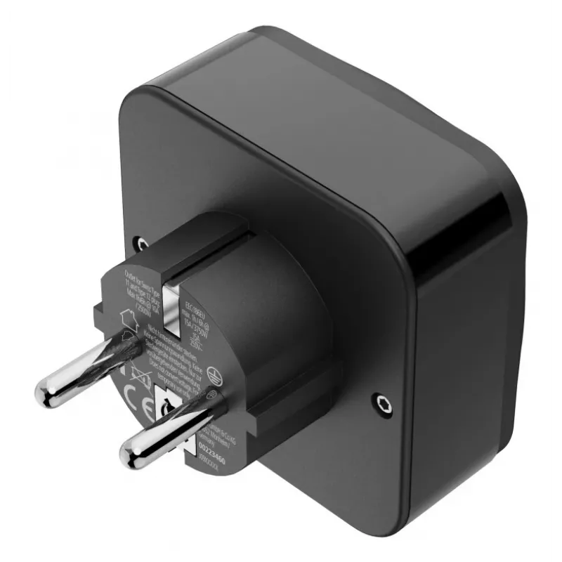 Hama 00223460 power plug adapter Type E/F hybrid Universal Black