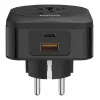 Hama 00223460 power plug adapter Type E/F hybrid Universal Black