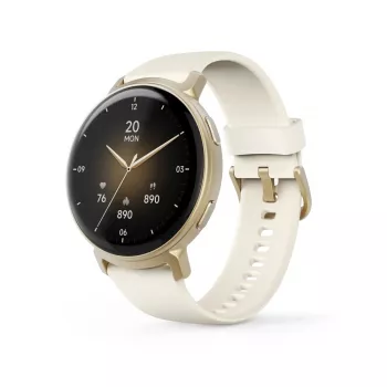 Hama 00178641 smartwatch / sport watch 3.35 cm (1.32 inch) AMOLED 43 mm Analog 466 x 466 pixels Touchscreen Gold GPS (satellite)
