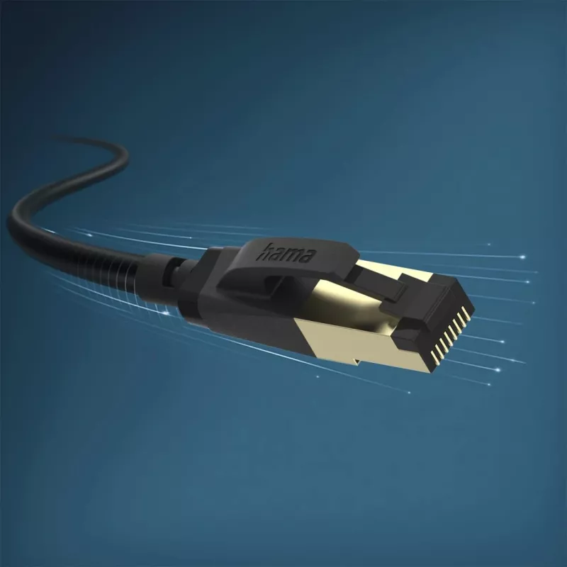 Hama 00202000 networking cable Black 0.5 m Cat8 S/FTP (S-STP)