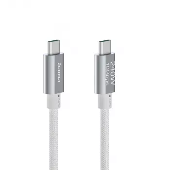 Hama Full-Featured USB cable USB 3.2 Gen 2 (3.1 Gen 2) 1.5 m USB C White