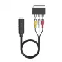 Hama 00205775 video cable adapter HDMI Type A (Standard) SCART (21-pin) Black