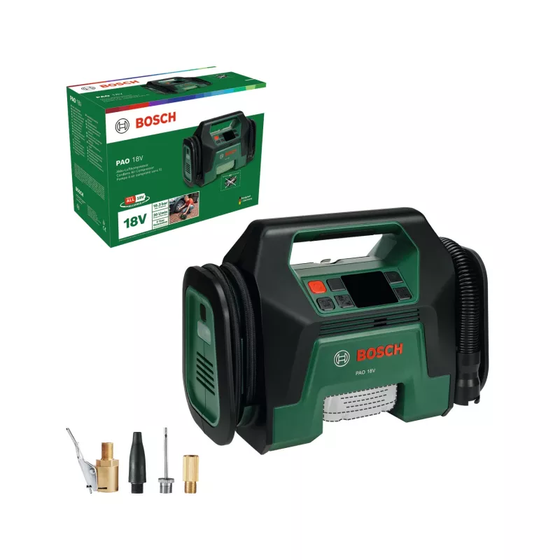 Bosch PAO 18V (Bare tool, carton), Universal, 10 bar, 30 l/min, Green, Plastic, Battery