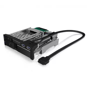 ICY BOX IB-174SSK-U 13.3 cm (5.25 inch) Storage drive tray Black