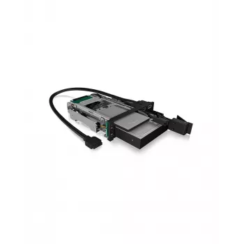 ICY BOX IB-174SSK-U 13.3 cm (5.25 inch) Storage drive tray Black