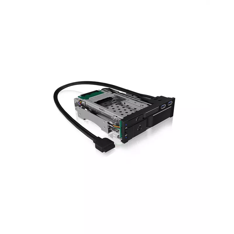 ICY BOX IB-174SSK-U 13.3 cm (5.25 inch) Storage drive tray Black