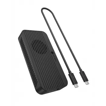 ICY BOX Diamond Case 1980 M.2 NVMe SSD enclosure with Thunderbolt 5 technology and a transfer speed of up to 80 Gbps