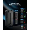 ICY BOX Diamond Case 1980 M.2 NVMe SSD enclosure with Thunderbolt 5 technology and a transfer speed of up to 80 Gbps