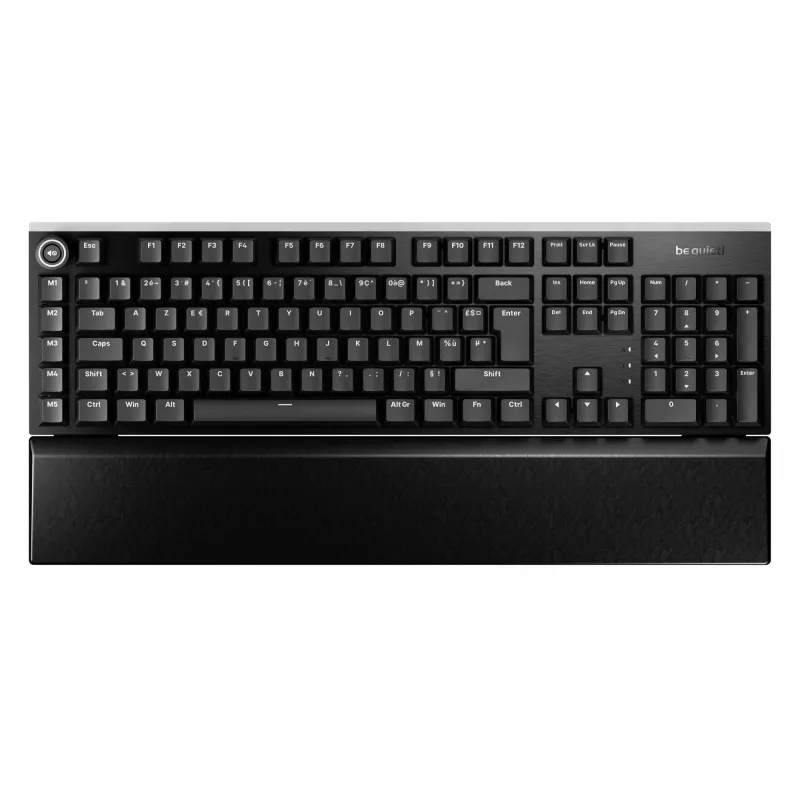 be quiet Light Mount Silent Tactile FR ISO keyboard Gaming USB AZERTY French Black