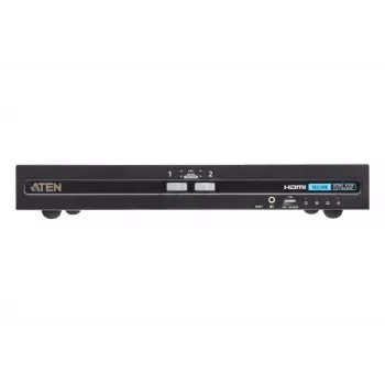 KVM switch ATEN 2-port USB HDMI Secure with CAC, 4K UHD 3840x2160@60Hz, USB keyboard/mouse, metal housing