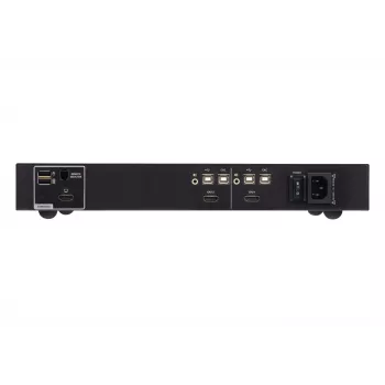 KVM switch ATEN 2-port USB HDMI Secure with CAC, 4K UHD 3840x2160@60Hz, USB keyboard/mouse, metal housing