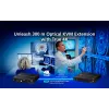KVM Extender ATEN True 4K DP/HDMI Optical KVM 300m – Transmitter & Receiver, DisplayPort/HDMI, USB, 300 m