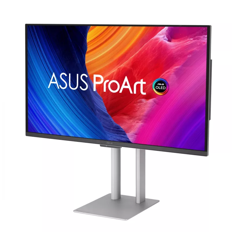 Computer monitor ASUS ProArt PA27UCDMR 67.3 cm (26.5 inch) 3840×2160 4K OLED Silver, 0.1 ms, USB 3.2 Gen 2, speakers, VESA