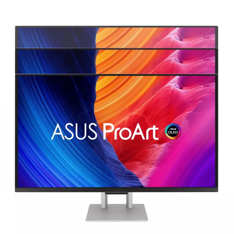 Computer monitor ASUS ProArt PA27UCDMR 67.3 cm (26.5 inch) 3840×2160 4K OLED Silver, 0.1 ms, USB 3.2 Gen 2, speakers, VESA
