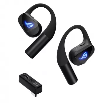 Headset ASUS ROG Cetra Open Wireless TWS Bluetooth Ear-hook Black, 20–20000 Hz, 116 g