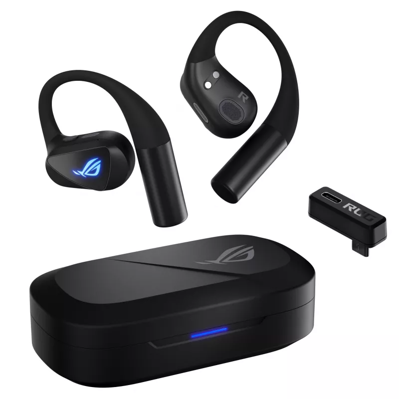 Headset ASUS ROG Cetra Open Wireless TWS Bluetooth Ear-hook Black, 20–20000 Hz, 116 g